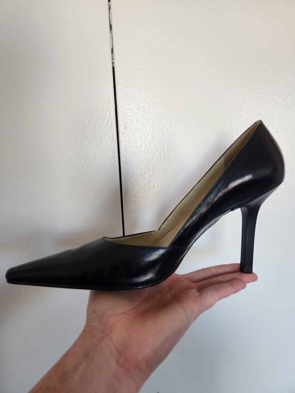 BCBGirls Black Pointed-Toe Stiletto Pump
